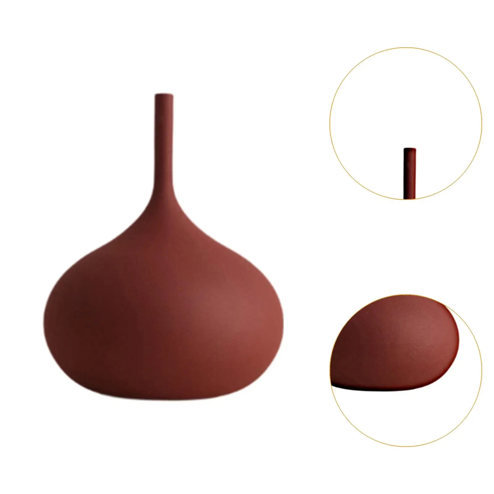 Jarrón de Porcelana Minimalista para Mesa y Centro de Mesa