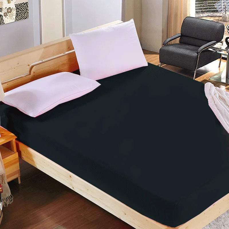 Sábana Bajera Ajustable 1,5 Plazas 100% Poliéster Color Sólido