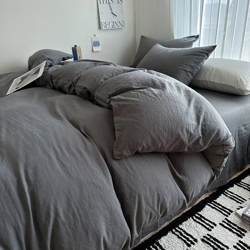 Juego de Cama 100% Algodón 4 Piezas King, Queen y 2 Plazas