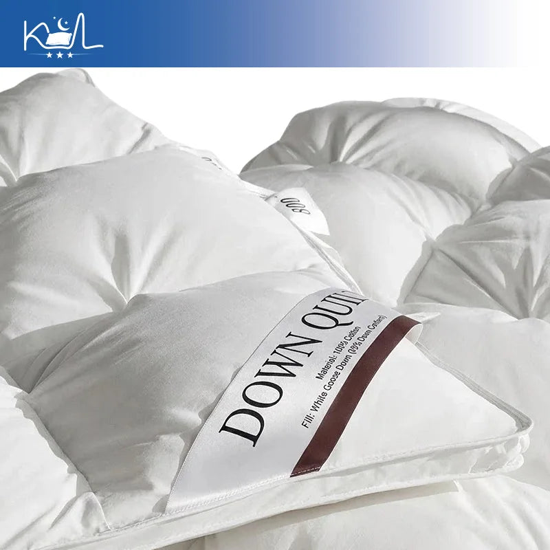 Plumón 100% Pluma de Ganso Premium Grueso Invierno King