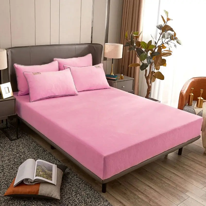 Sábana Bajera Terciopelo Ajustable 1 a 2 Plazas 90-180 cm