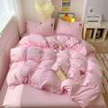 Juego de Cama Estilo Coreano Minimalista Suave y Elegante