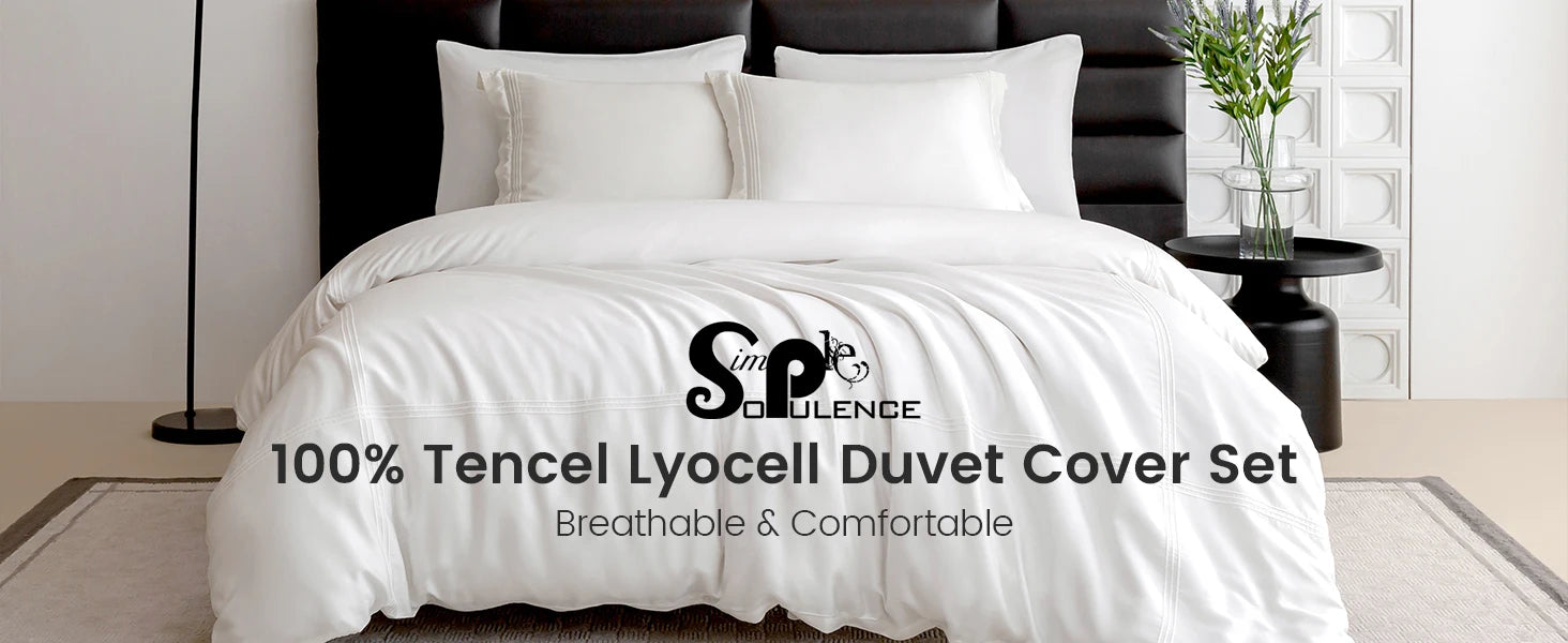 Juego de Funda Nórdica Lyocell Tencel Eucalipto Transpirable