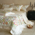 Juego de Ropa de Cama Seda de Morera 100% 22 Momme Floral