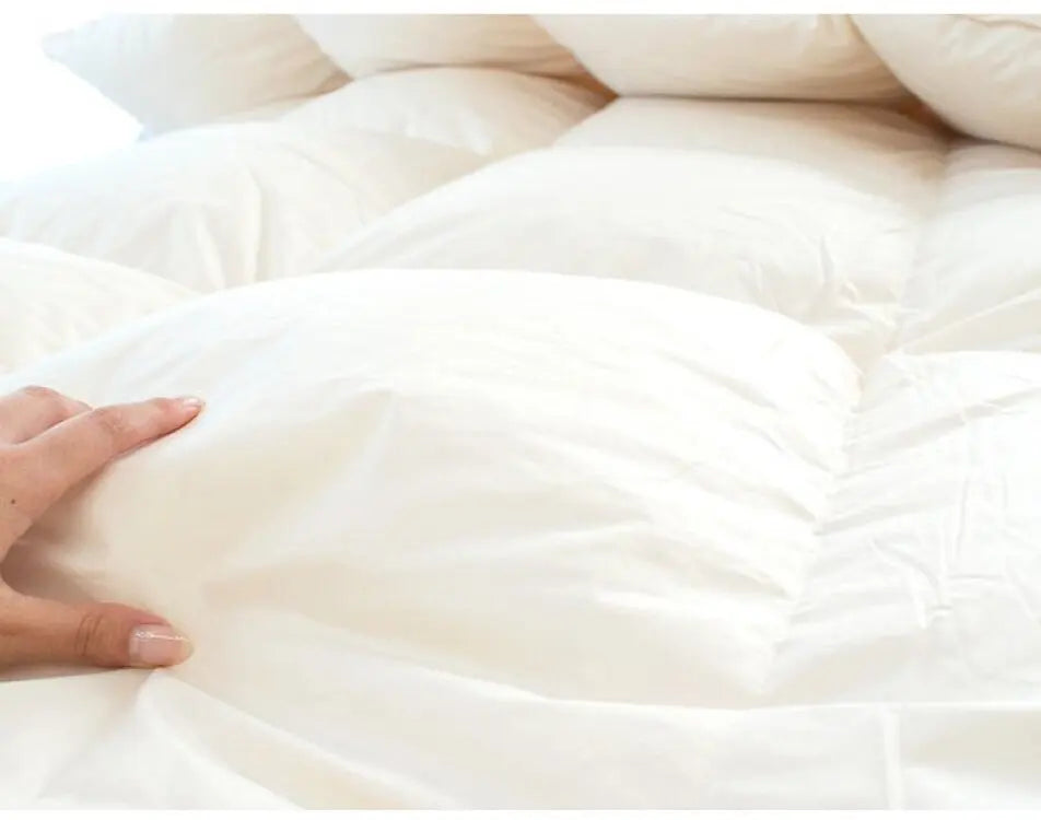 Plumón de Plumas Suave y Cálido para Cama