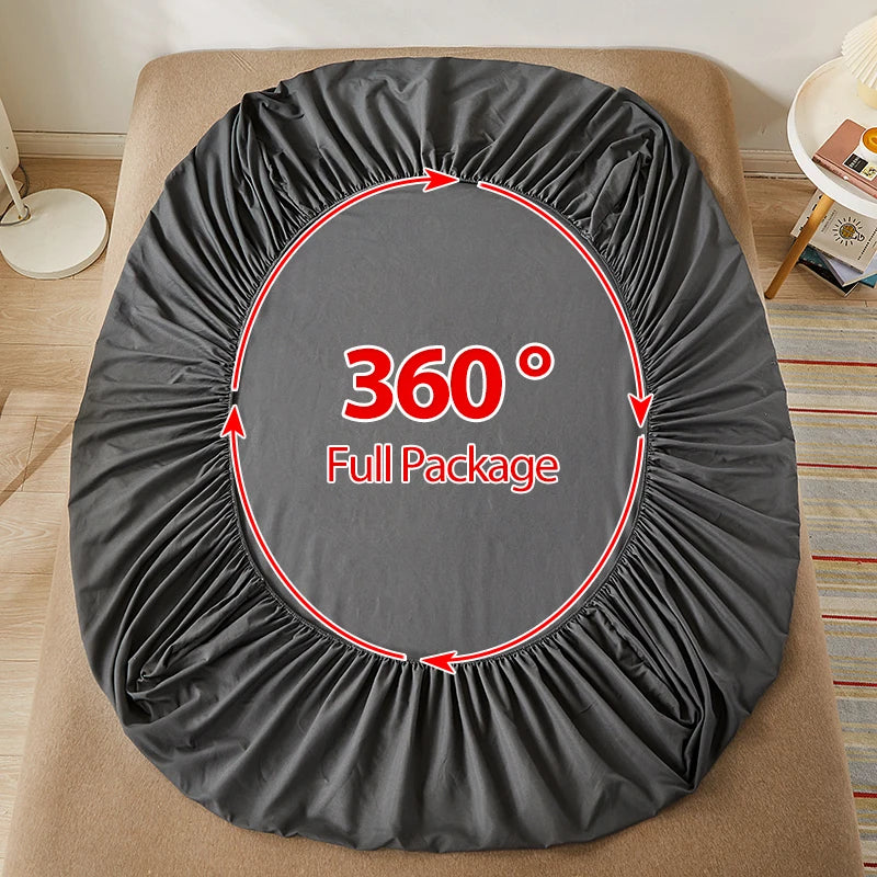 Sábana Bajera 100% Algodón con Elástico Todos los Tamaños