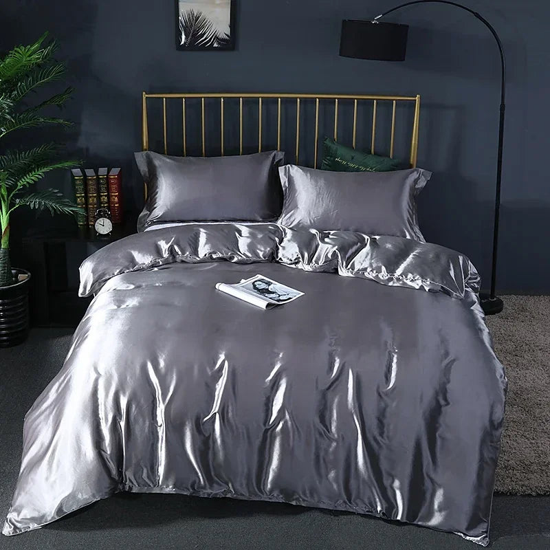 Juego de Cama 4 Piezas Rayón Premium Color Sólido
