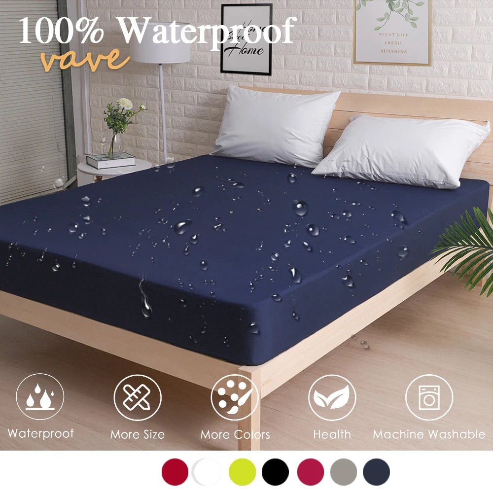 Protector de Colchón Impermeable con Elástico 1,5 y 2 Plazas