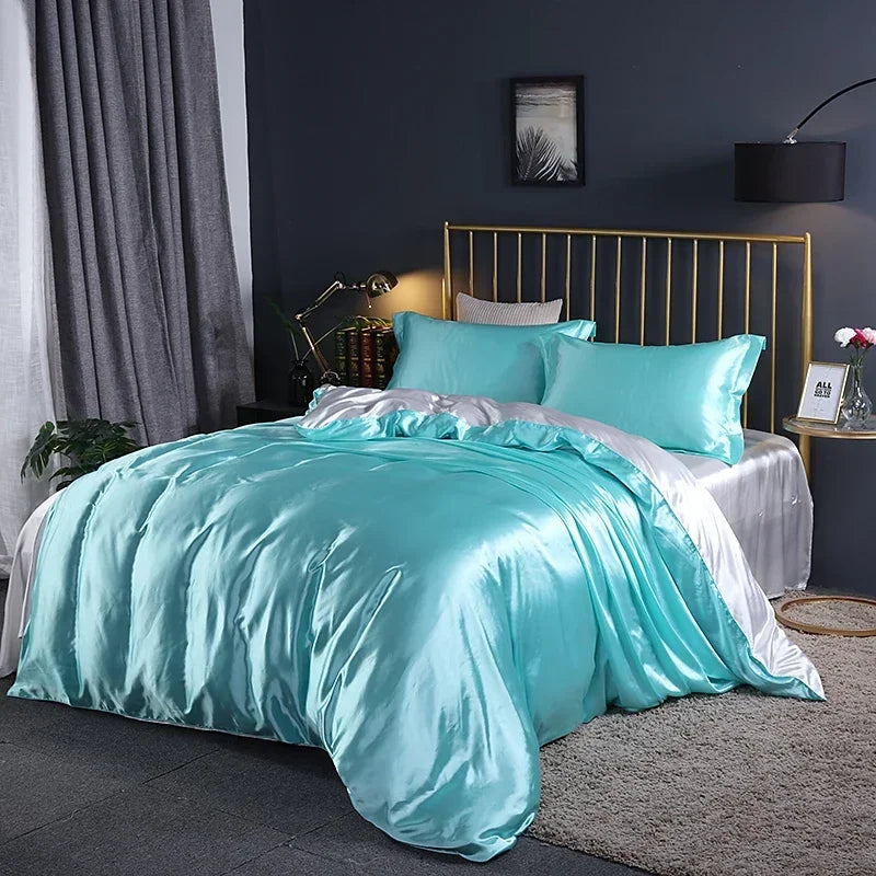 Juego de Cama 4 Piezas Rayón Premium Color Sólido