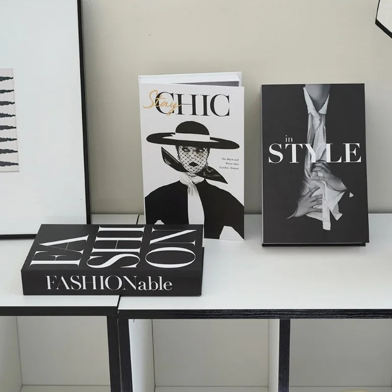Set Libros Decorativos Falsos para Mesa de Centro