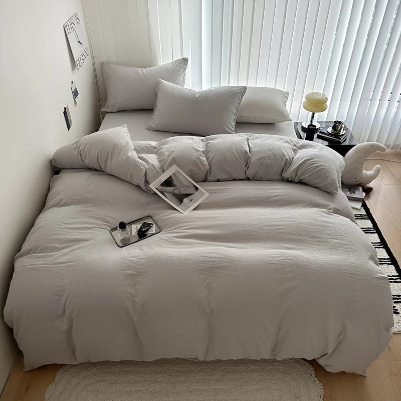 Juego de Cama 100% Algodón 4 Piezas King, Queen y 2 Plazas