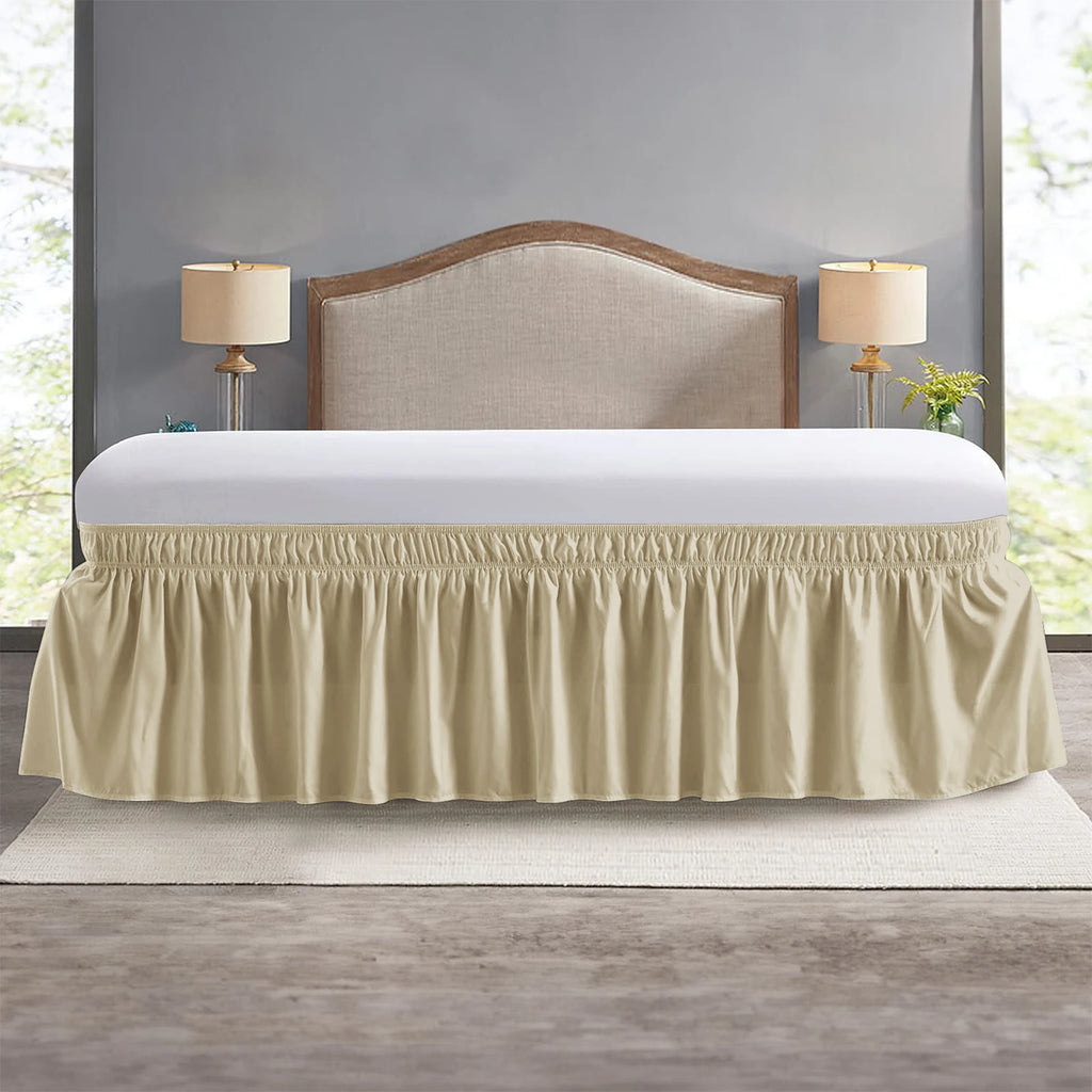 Falda de Cama Elástica con Volantes King Queen Twin