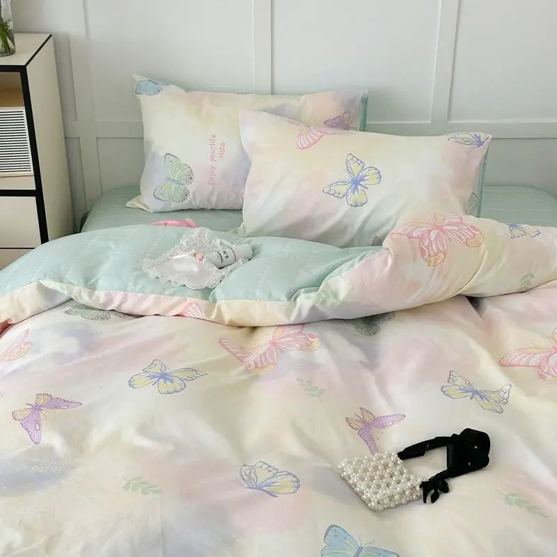 Juego de Cama Floral Rosa Microfibra 1,5 y 2 Plazas