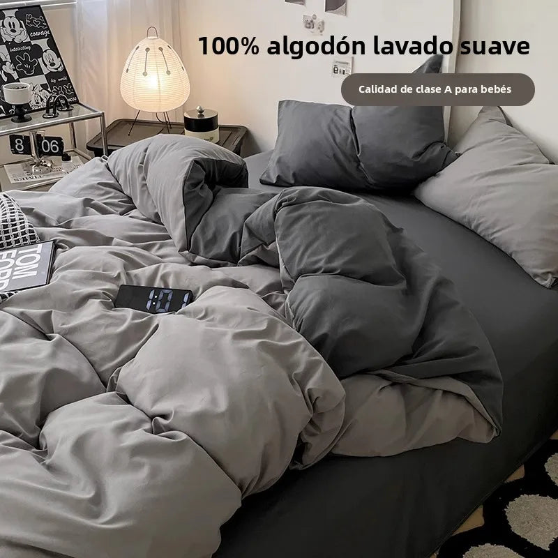 Juego de Ropa de Cama Algodón Frescura Verano 3 Piezas