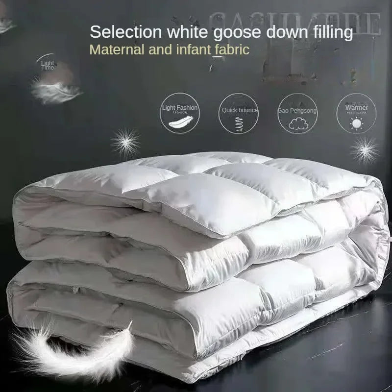 Plumón de Plumón de Ganso Blanco 95% Cama Doble o Individual
