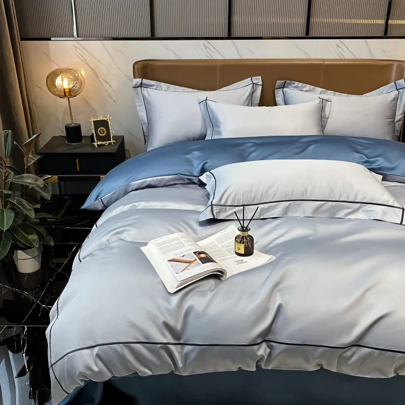 Juego de Ropa de Cama Lujo Algodón Egipcio 800 Hilos Hotelera