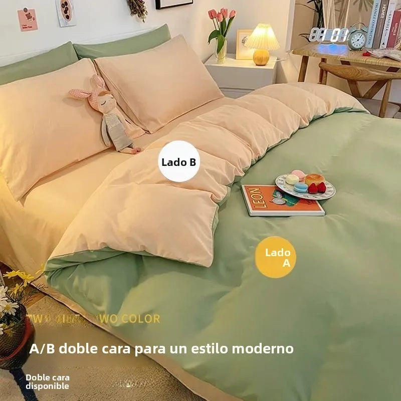 Juego de Ropa de Cama Algodón Frescura Verano 3 Piezas