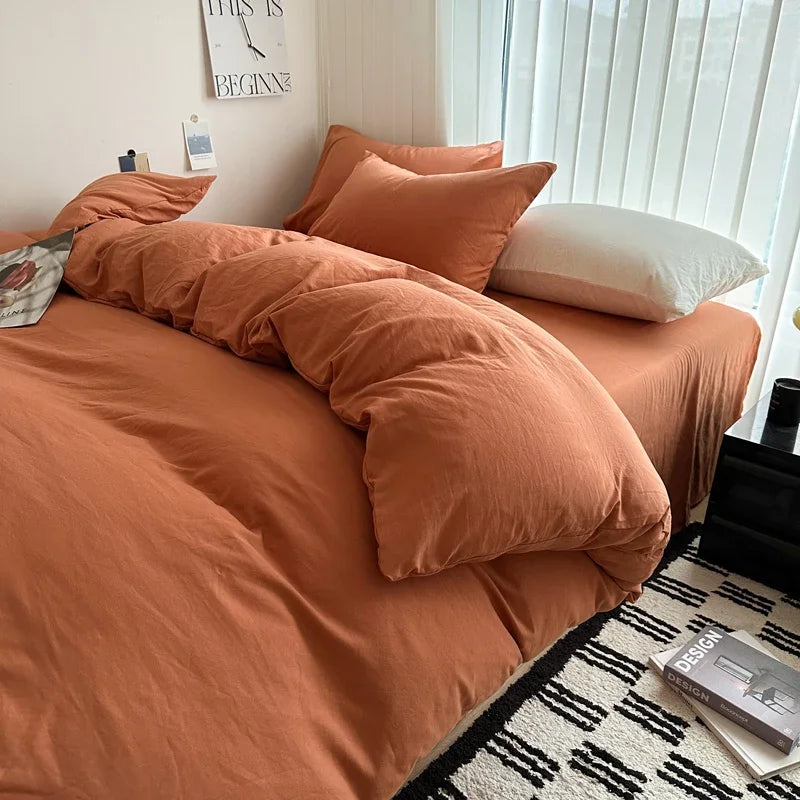 Juego de Cama 100% Algodón 4 Piezas King, Queen y 2 Plazas