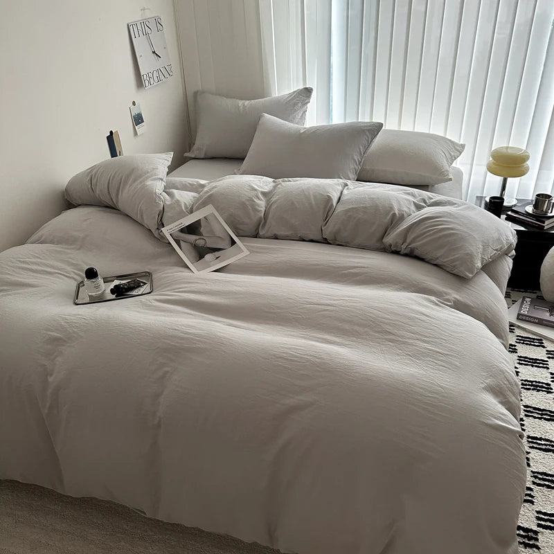 Juego de Cama 100% Algodón 4 Piezas King, Queen y 2 Plazas