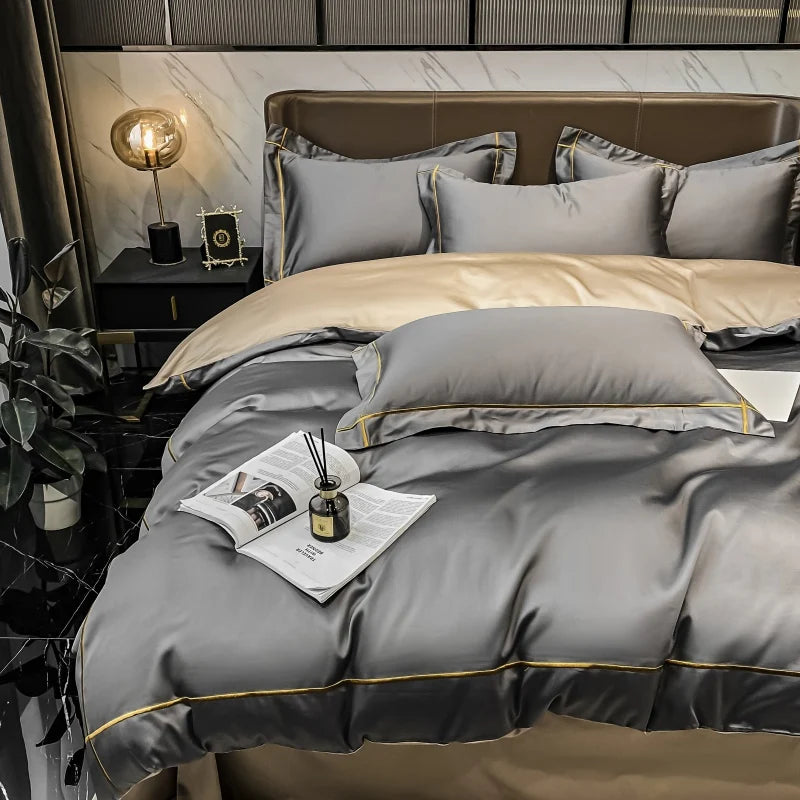 Juego de Ropa de Cama Lujo Algodón Egipcio 800 Hilos Hotelera