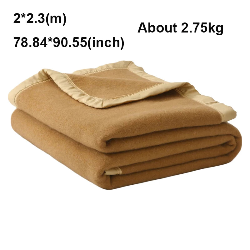 Manta Polar 100% Lana Cálida Invierno 1.5 a 2m