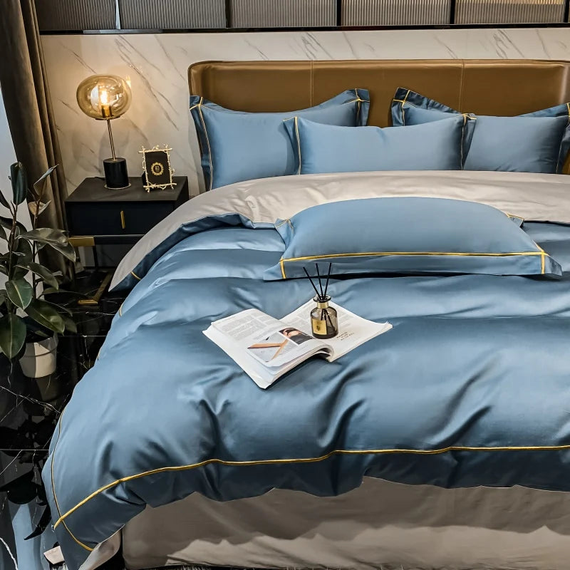 Juego de Ropa de Cama Lujo Algodón Egipcio 800 Hilos Hotelera