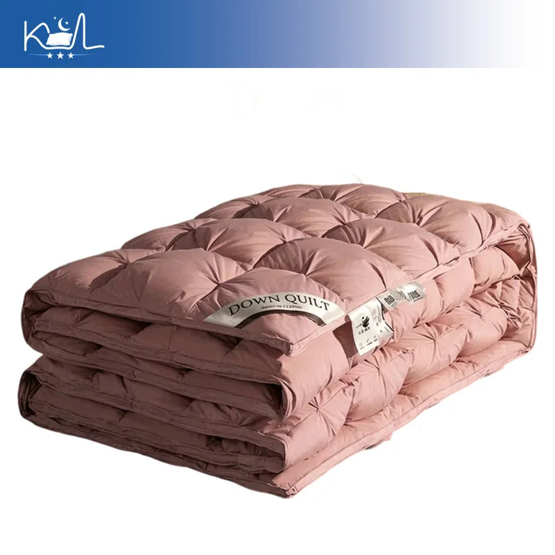 Plumón 100% Pluma de Ganso Premium Grueso Invierno King