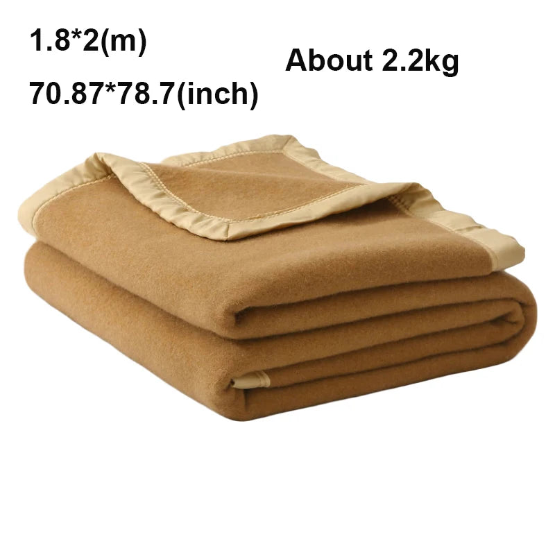 Manta Polar 100% Lana Cálida Invierno 1.5 a 2m