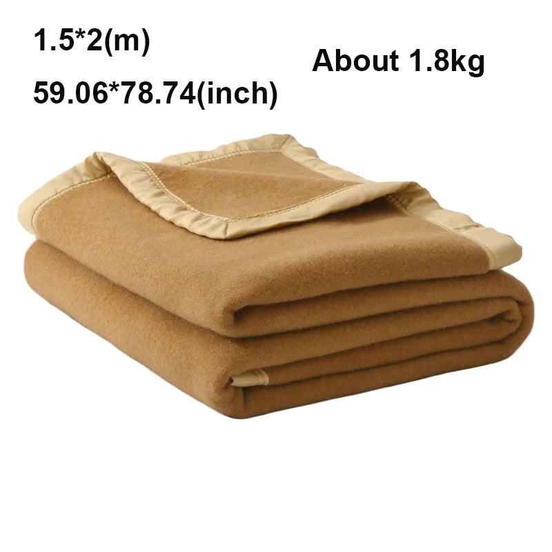 Manta Polar 100% Lana Cálida Invierno 1.5 a 2m