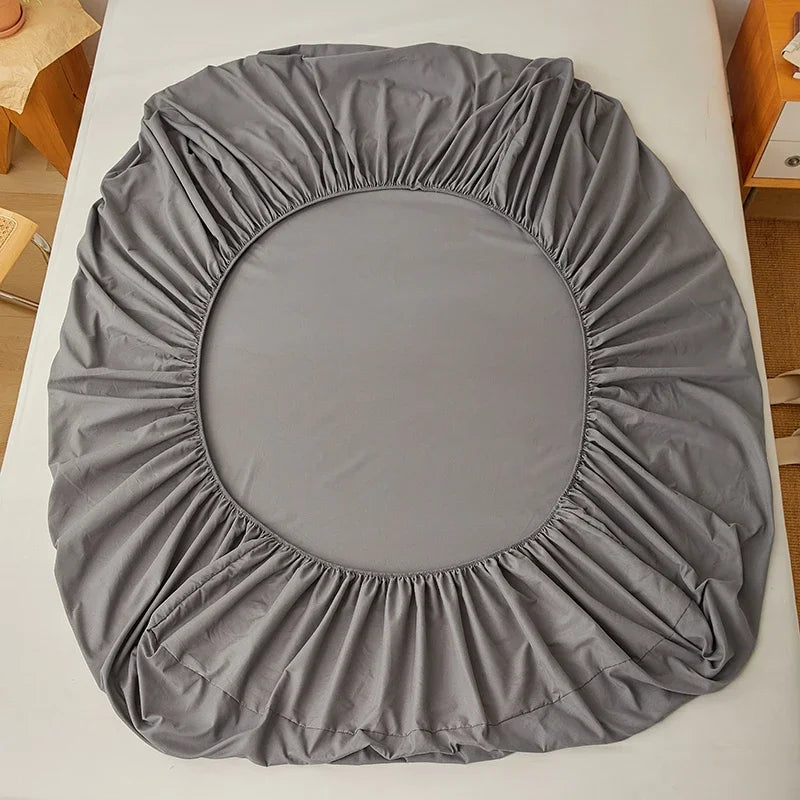 Sábana Bajera Ajustable Algodón 2 Plazas 140/160/200x200cm