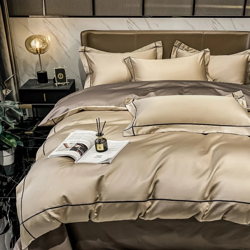 Juego de Ropa de Cama Lujo Algodón Egipcio 800 Hilos Hotelera