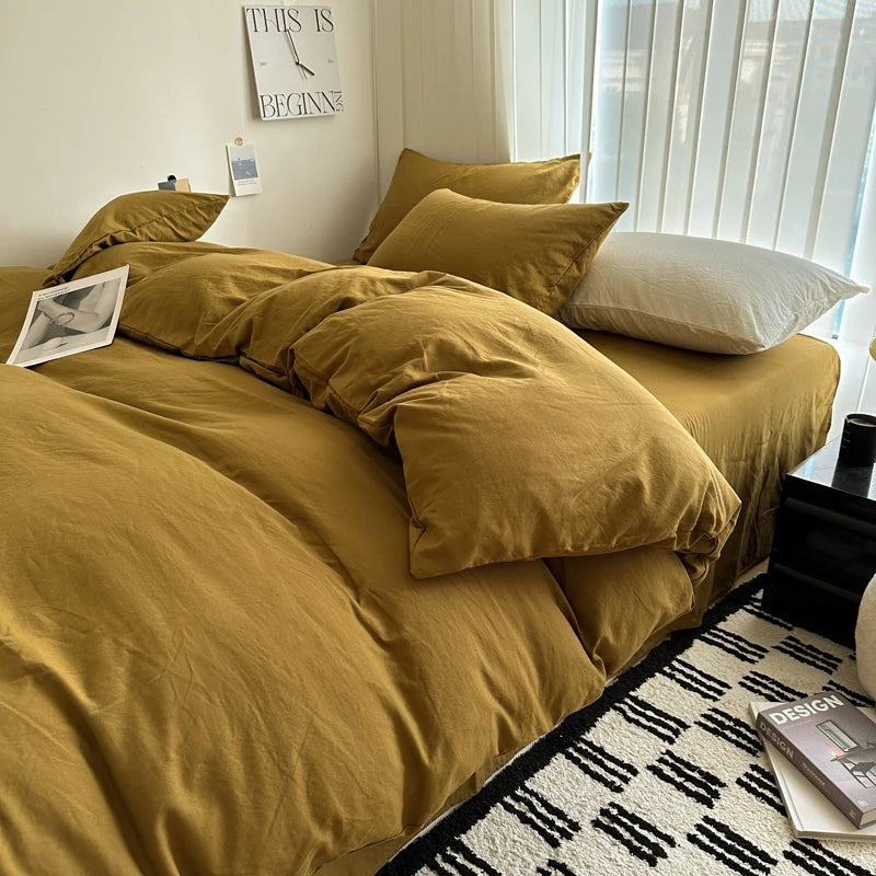 Juego de Cama 100% Algodón 4 Piezas King, Queen y 2 Plazas