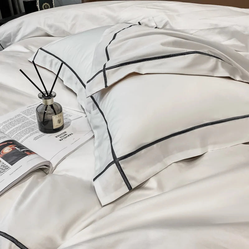Juego de Ropa de Cama Lujo Algodón Egipcio 800 Hilos Hotelera
