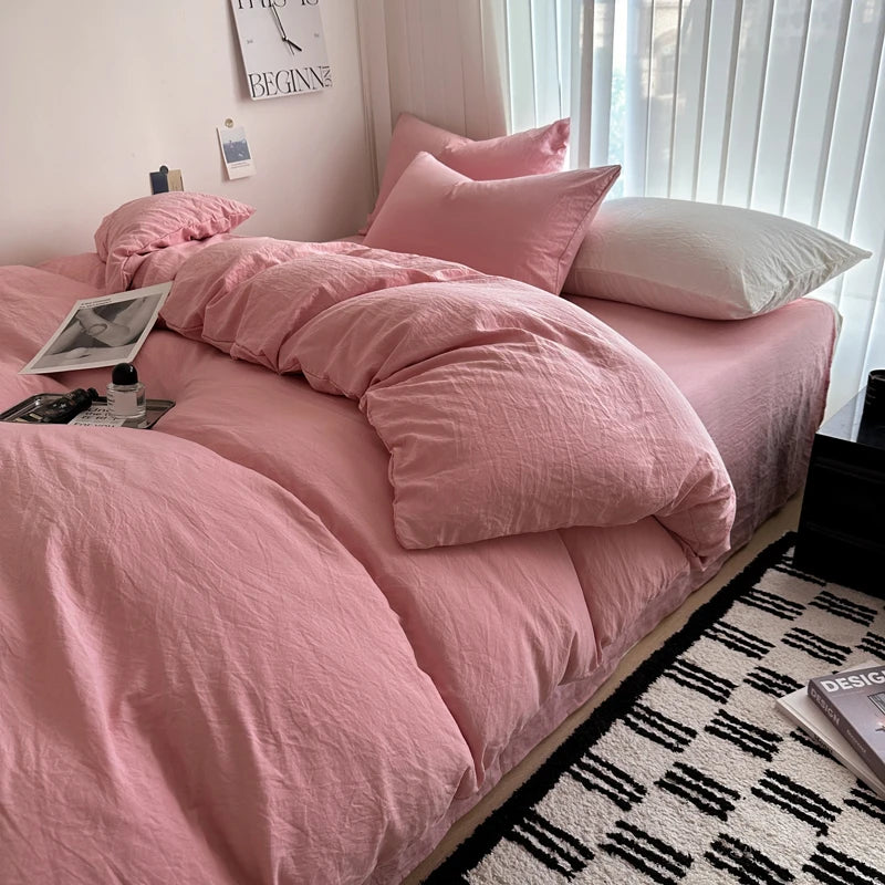 Juego de Cama 100% Algodón 4 Piezas King, Queen y 2 Plazas