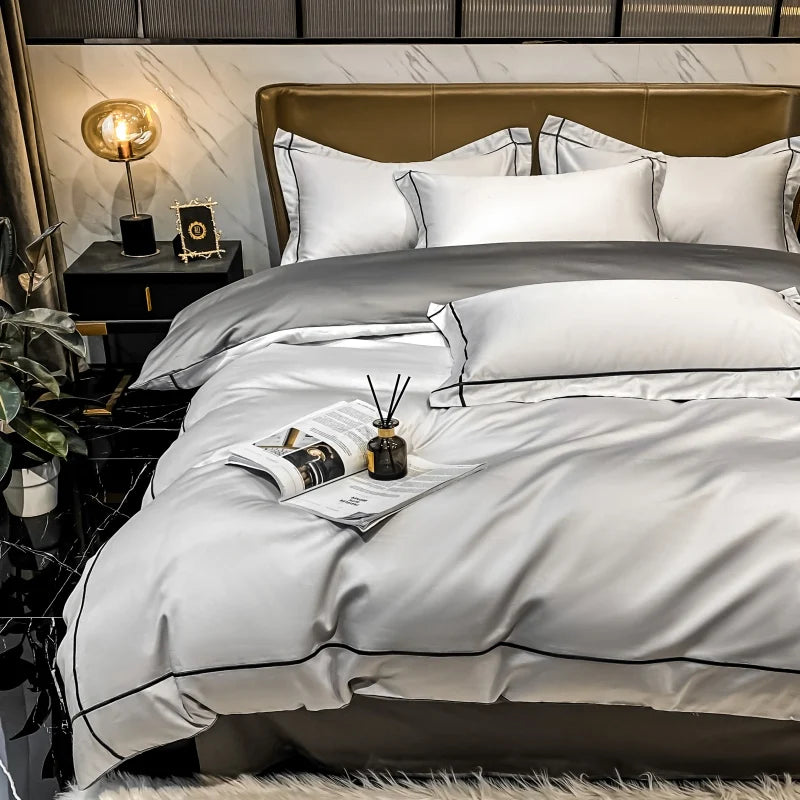 Juego de Ropa de Cama Lujo Algodón Egipcio 800 Hilos Hotelera