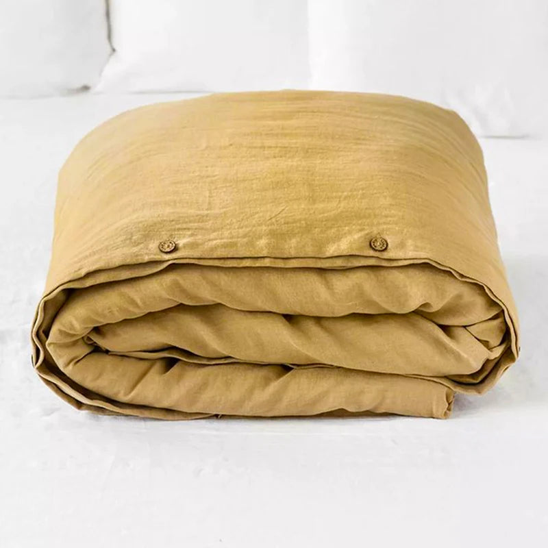 Funda Nórdica Lino Lavado 100% Natural con Botones