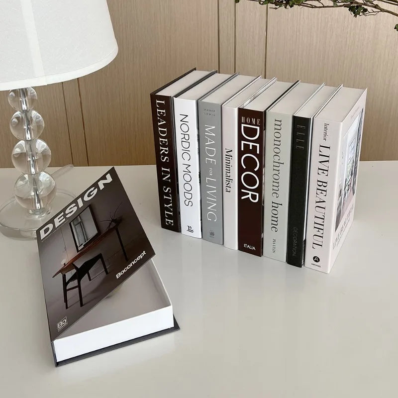 Set Libros Decorativos Falsos para Mesa de Centro
