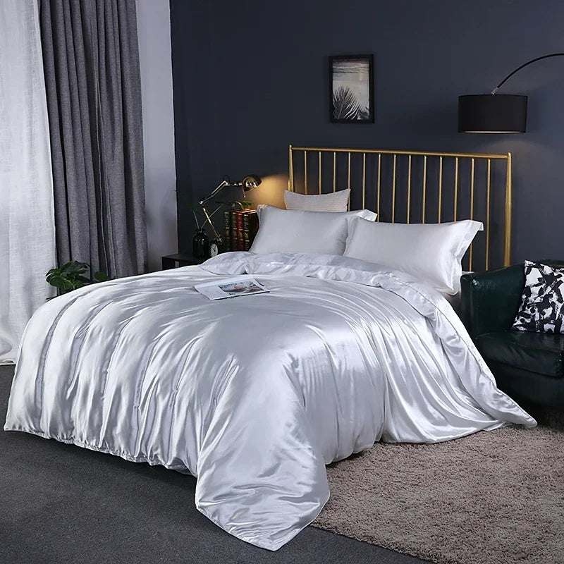 Juego de Cama 4 Piezas Rayón Premium Color Sólido