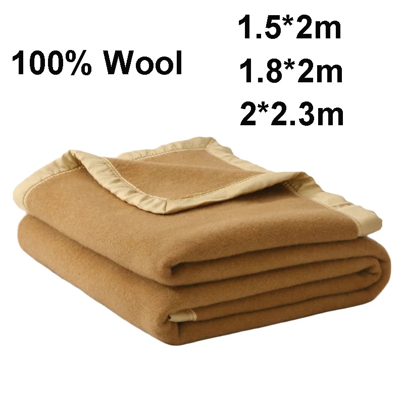 Manta Polar 100% Lana Cálida Invierno 1.5 a 2m