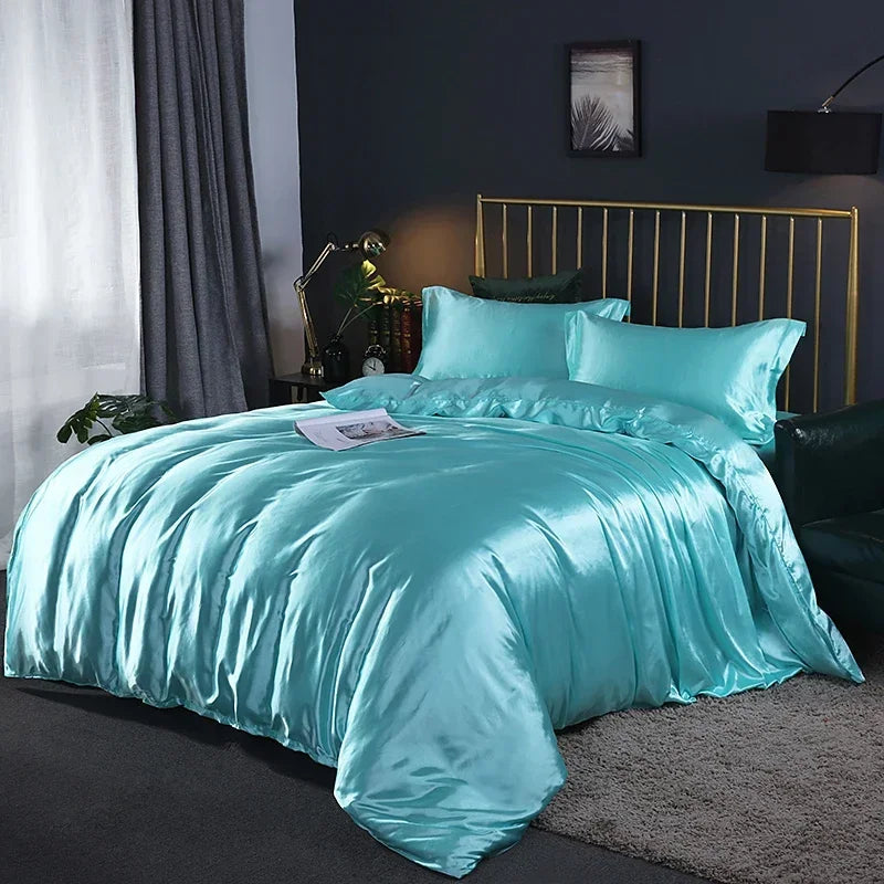Juego de Cama 4 Piezas Rayón Premium Color Sólido