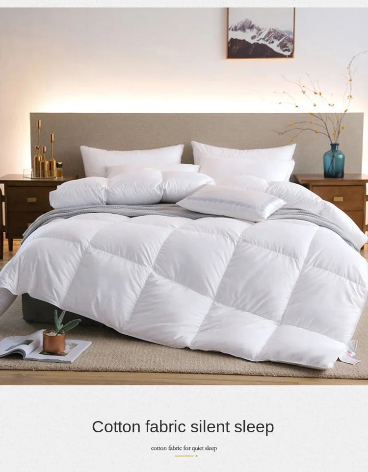 Plumón de Plumón de Ganso Blanco 95% Cama Doble o Individual